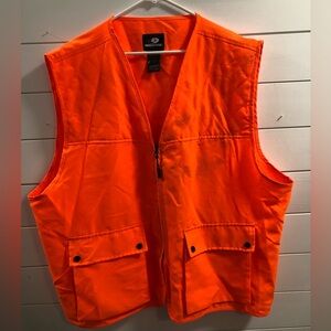 Mossy Oak High-Visibility Orange Vest Hunt Shotgun Traffic control flagger neon